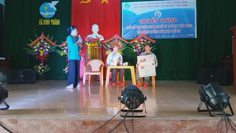 Một tiết mục sân khấu hóa về ATGT